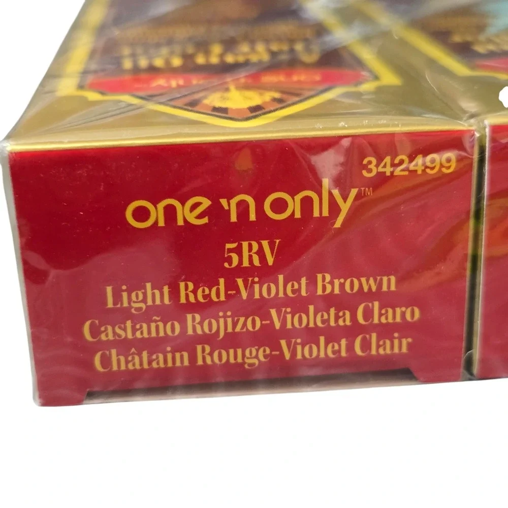 One 'n Only Argan Oil Permanent Hair Color 5RV Light Red-Violet Brown 3 Pack